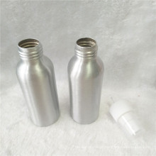 Frasco de perfume 100ml de alumínio cosmético com pulverizador